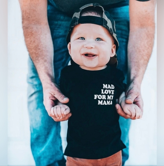 Lenox James Mad Love For My Mama Tee Beige 18 24 Months - Picture 2 of 5